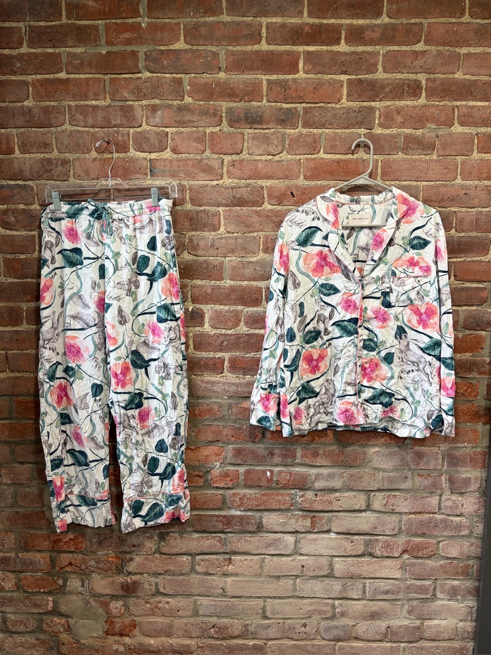 Anthropologie Malin Gyllensvaan floral Pajama Set womenās size medium
